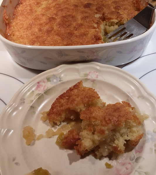 Rhubarb Cobbler from Devine Gardens