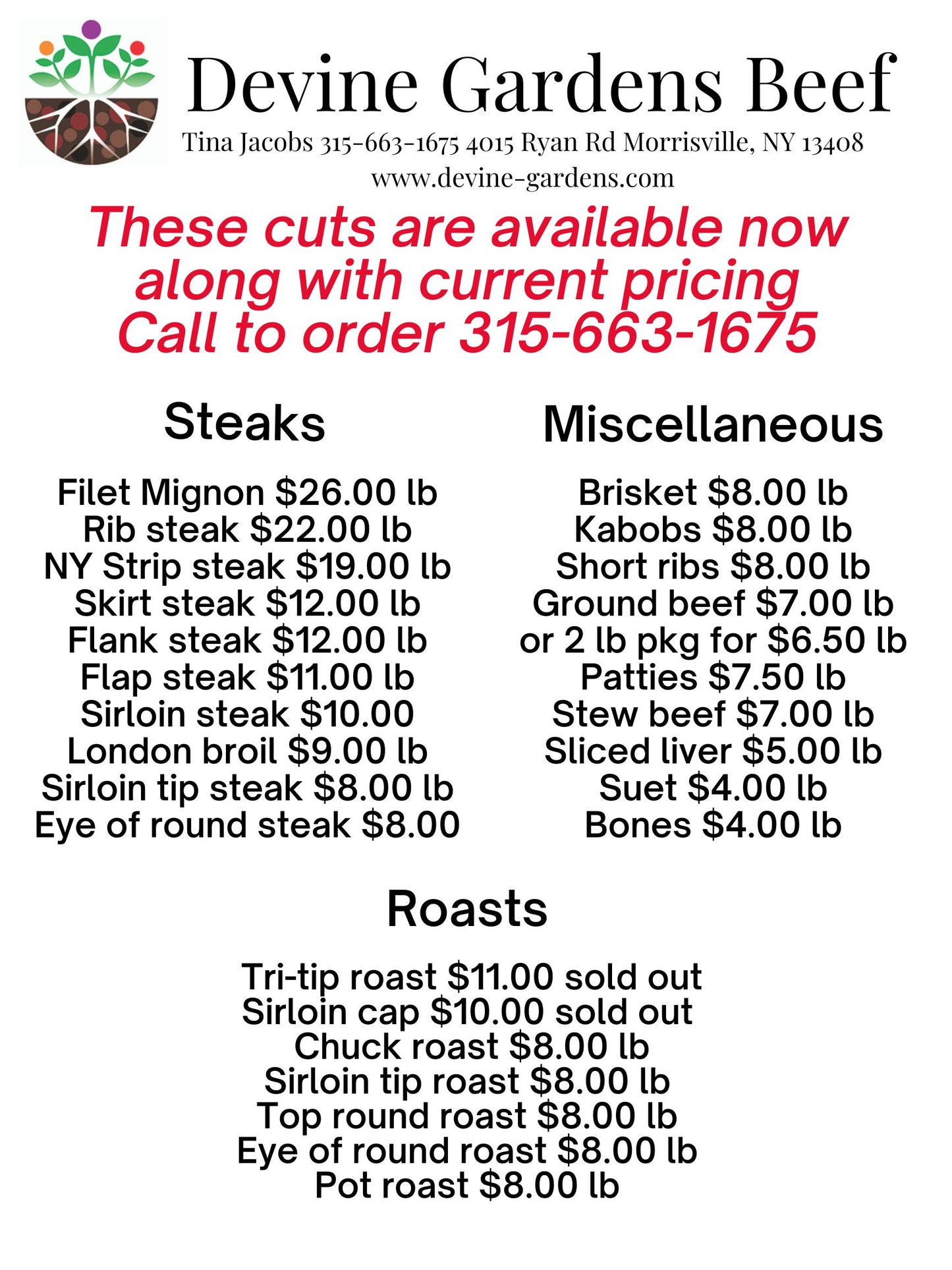 Beef Pricing at the Farm