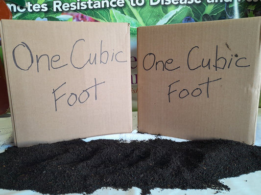 2 boxes of Devine Gardens 1 cubic foot worm castings vermicompost