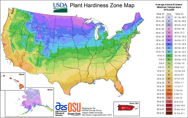 Hardiness Zones and Growing Days
